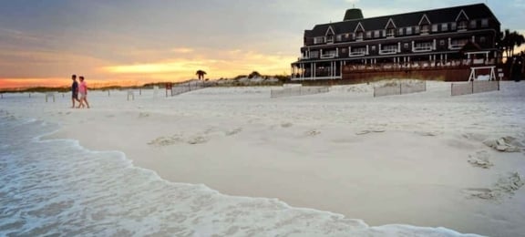 View of Henderson Park Inn from the ocean